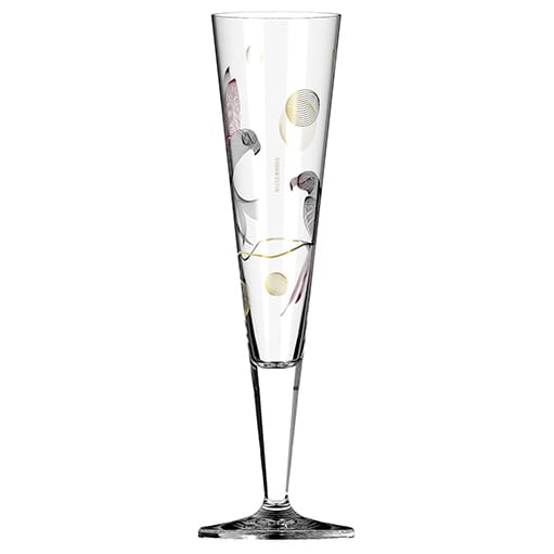 GOLDNACHT CHAMPAGNE GLASS #16 BY CHRISTINE KORDES