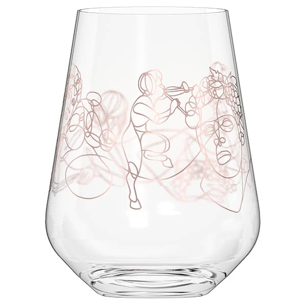 Wein-Ensemble Water Glass Set by Burkhard Neie (Dionysos &amp; Pan | Zeus &amp; Semele)